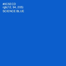 #0C5ECD - Science Blue Color Image